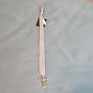 3 for $20 ✝️ Creative Co-Op Pewter & Rhinestone Cross Bookmark